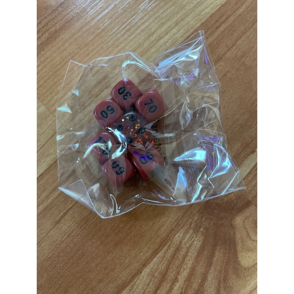 Pokemon TCG ETB Dice Set of 7 Sealed Pieces Lost Origins Red & Black
